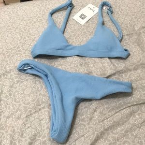 Zaful Light baby blue bikini